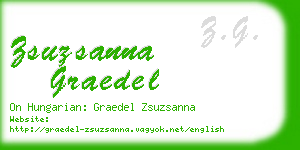 zsuzsanna graedel business card